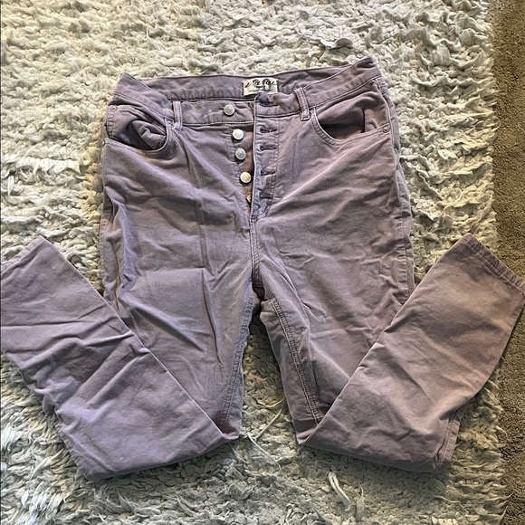 Free People Denim - Free People We The Free Lavender Straight Leg Corduroy’s